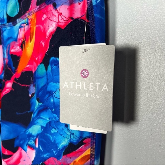 NWT Athleta Leggings Superimpose Chaturanga Capri Pant Floral Legging Crop - Picture 5 of 6